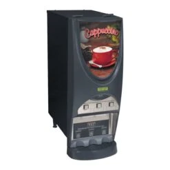 BUNNĀ® Bunn 38600.0050 IMIX-3S+ BLK Powdered Cappuccino Dispenser With 3 Hoppers