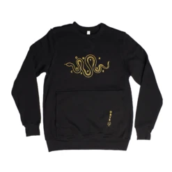 Sneaky Snake Crewneck Sweatshirt (Black)
