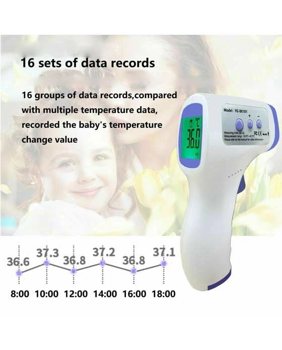 Digital LCD Infrared Thermometer Non-contact Forehead Baby Adult Temperature USA - Image 3