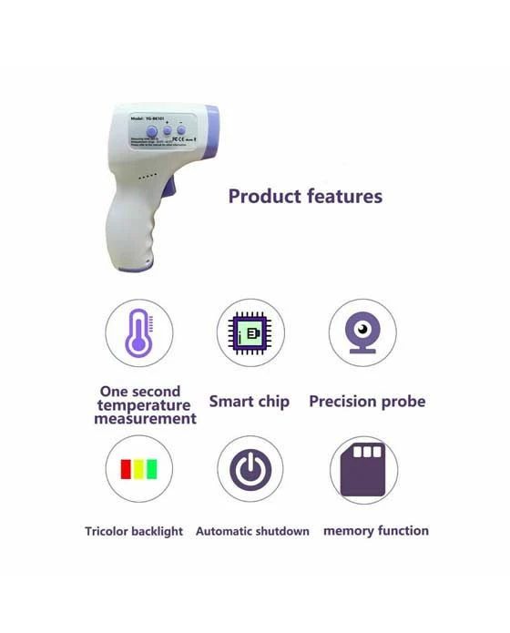 Digital LCD Infrared Thermometer Non-contact Forehead Baby Adult Temperature USA - Image 2