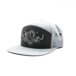 Onyx Sneaky Snake Six Panel Hat (Cement)